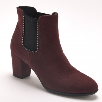 Boots textile velours femme