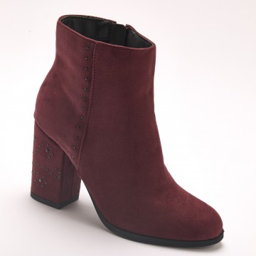 Boots textile velours femme