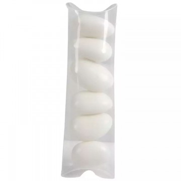 Lot de 6 tubes à dragées en pvc