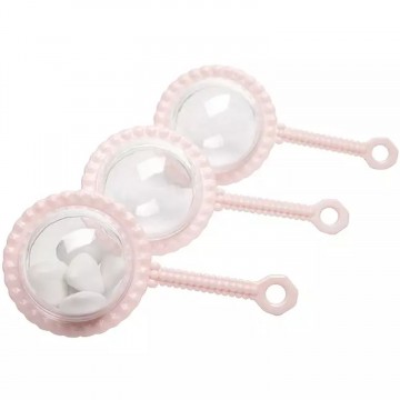 Lot de 3 boules hochets en plastique