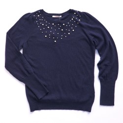 Pull avec perles