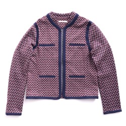 Gilet veste maill jacquard