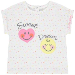 Tee-shirt manches courtes "SmileyWorld" bébé fille