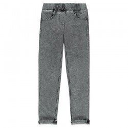 Jegging long en denim molleton fille