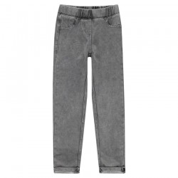 Jegging en molleton denim fille