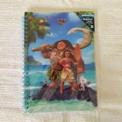 Carnet "Vaiana" couverture en 3D