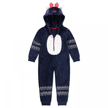 Surpyjama renne en sherpa esprit Noël garçon