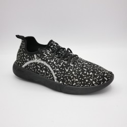 Sneakers Hipps urban léopard semelle noire