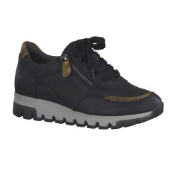 Baskets sneakers noir - largeur confort