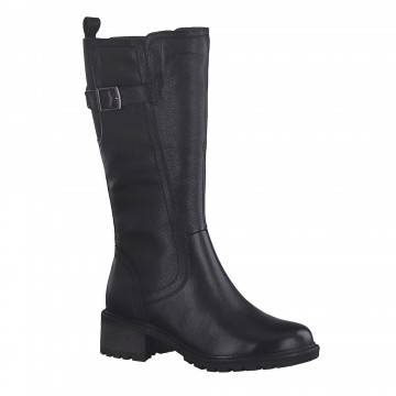 Bottes mi-hautes cuir - spéciales mollet large