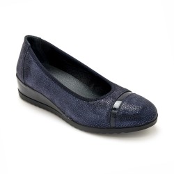 Ballerines cuir largeur confort