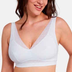 Soutien-gorge coton confort forme brassière "Rêveuse" - sans armatures