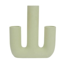 Vase soliflore céramique 3 tubes - hauteur 21 cm