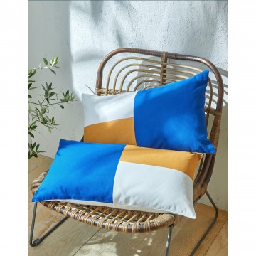 Housse de coussin colorblock, collection Ninole - lot de 2