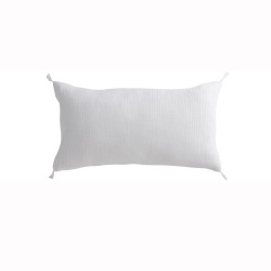 Lot de 2 housses de coussin double gaze de coton 35x60 cm