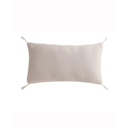 Lot de 2 housses de coussin double gaze de coton 35x60 cm