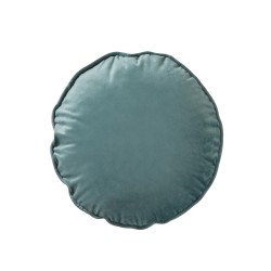 Coussin rond garni en velours