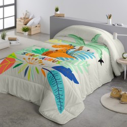 Couette microfibre enfant 200x200 cm - surf dino 200 g/m²