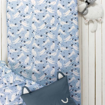 Drap housse enfant en coton 90x190 cm