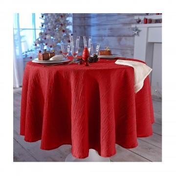 Nappe froissé permanent ronde diamètre 180 cm