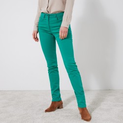 Pantalon droit stretch uni