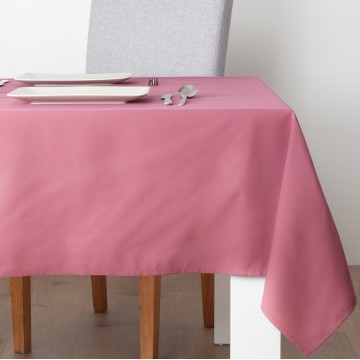 Nappe unie toucher peau de pêche carré 140x140 cm