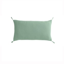 Lot de 2 housses de coussin double gaze de coton 35x60 cm