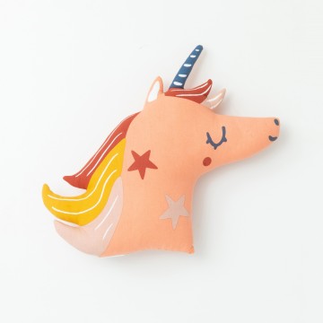 Coussin garni enfant "licorne"