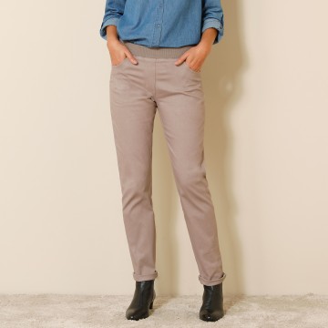 Pantalon coupe "boyfriend" ultra confort