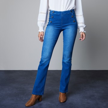 Jegging ventre plat forme bootcut denim ultra stretch