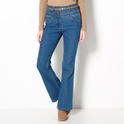 Jean taille haute coupe bootcut entrej. 78 cm