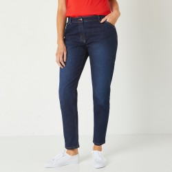 Pantalon mom, denim stretch