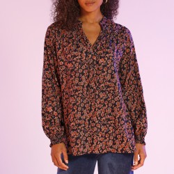 Blouse voile imprimé floral