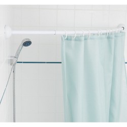 Barre de douche ou baignoire incurvée