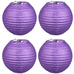 Lampion violet x4