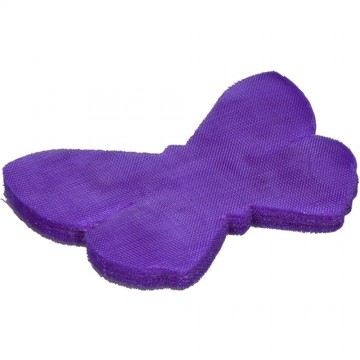 Papillon organza prune x50