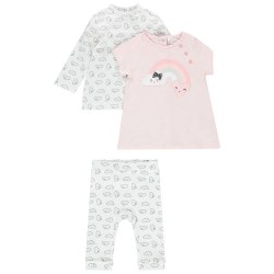 Ensemble 3 pièces bébé fille