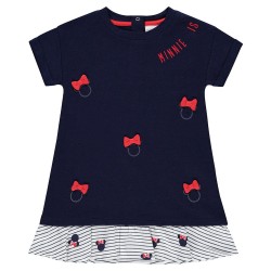 Robe manches courtes effet 2 en 1 "Minnie" bébé fille