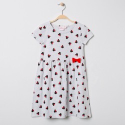 Robe manches courtes en jersey "Minnie" fille