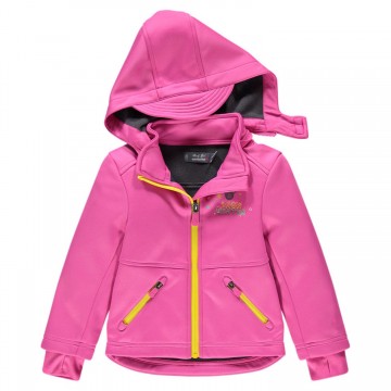 Veste de ski (softshell) doublée micropolaire fille