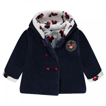 Veste en velours doublée sherpa "Minnie" bébé fille