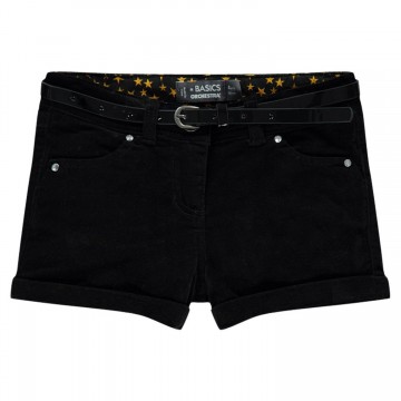 Short en velours avec ceinture amovible fille