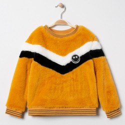 Sweat en sherpa "SmileyWorld" fille