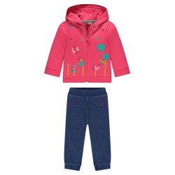 Ensemble de jogging en molleton brodé bébé fille