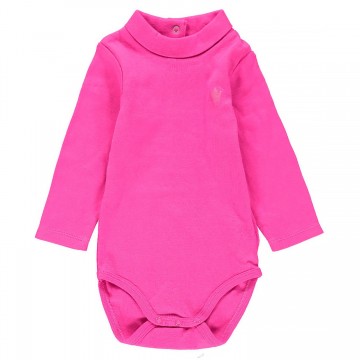 Body col cheminée en coton stretch bébé fille