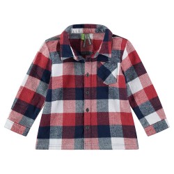 Chemise manches longues en flanelle garçon