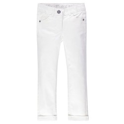 Jeans en twill enduit fille