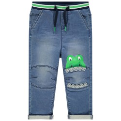 Jean effet used print crocodile bébé garçon