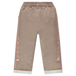 Pantalon en coton fantaisie bébé fille