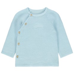 Gilet en coton bio maille épaisse bébé mixte